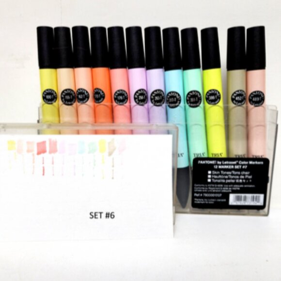 PANATONE TRIA by Letraset Art Color Markers 3 Tip w/Case EXCELLENT Tested D/C - Picture 5 of 10